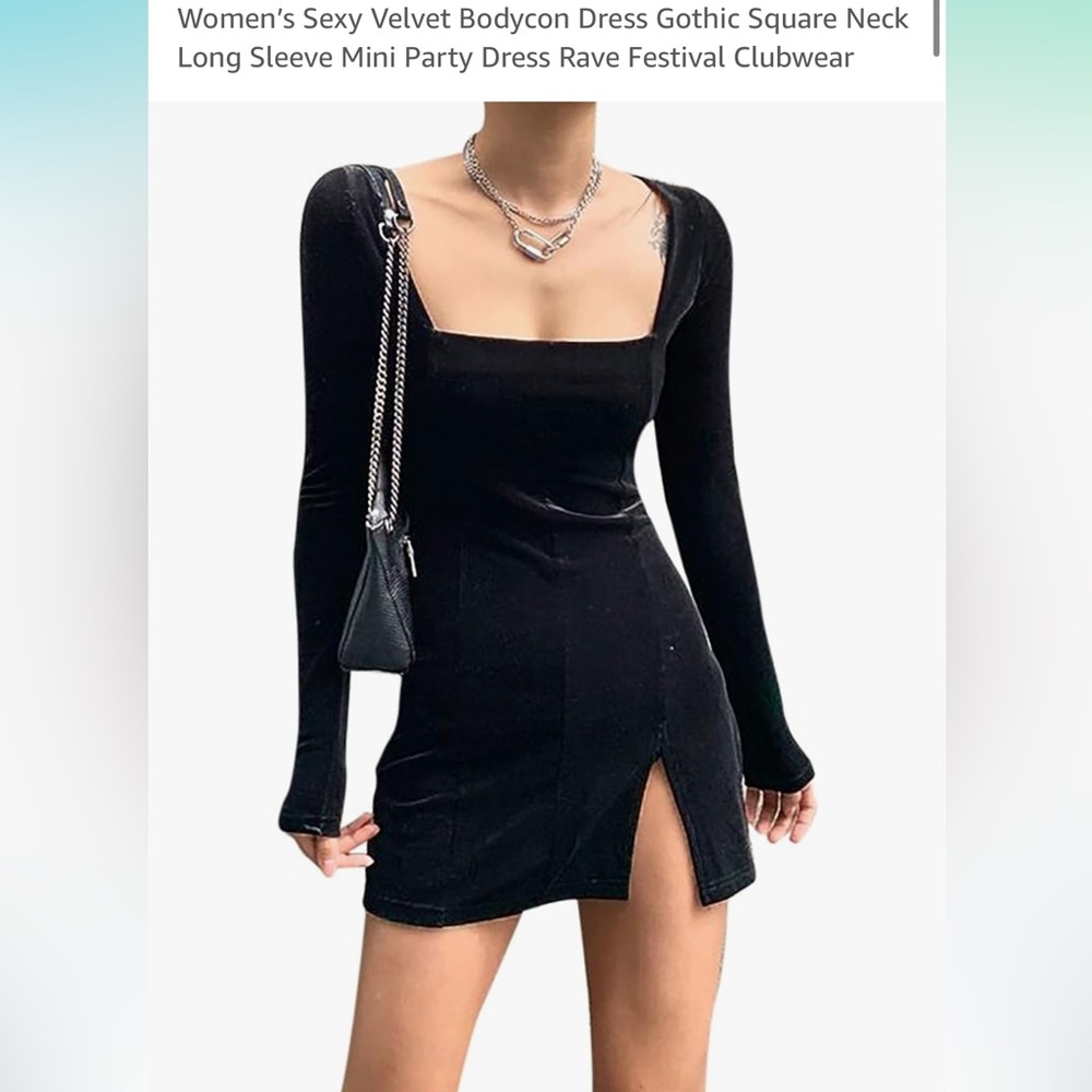 Amazon bodycon velvet dress